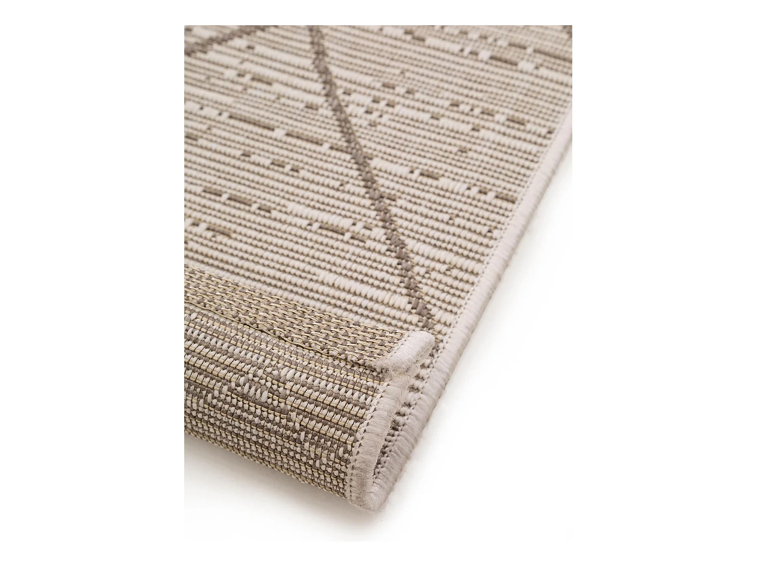 Tapis de couloir extérieur & intérieur Metro Crème/Beige 80x240 cm