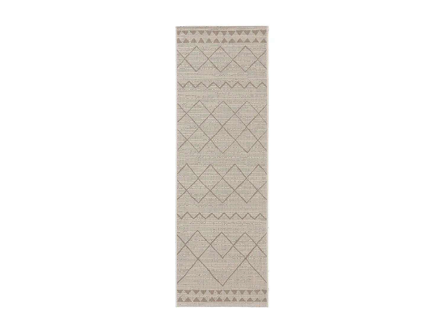 Tapis de couloir extérieur & intérieur Metro Crème/Beige 80x240 cm