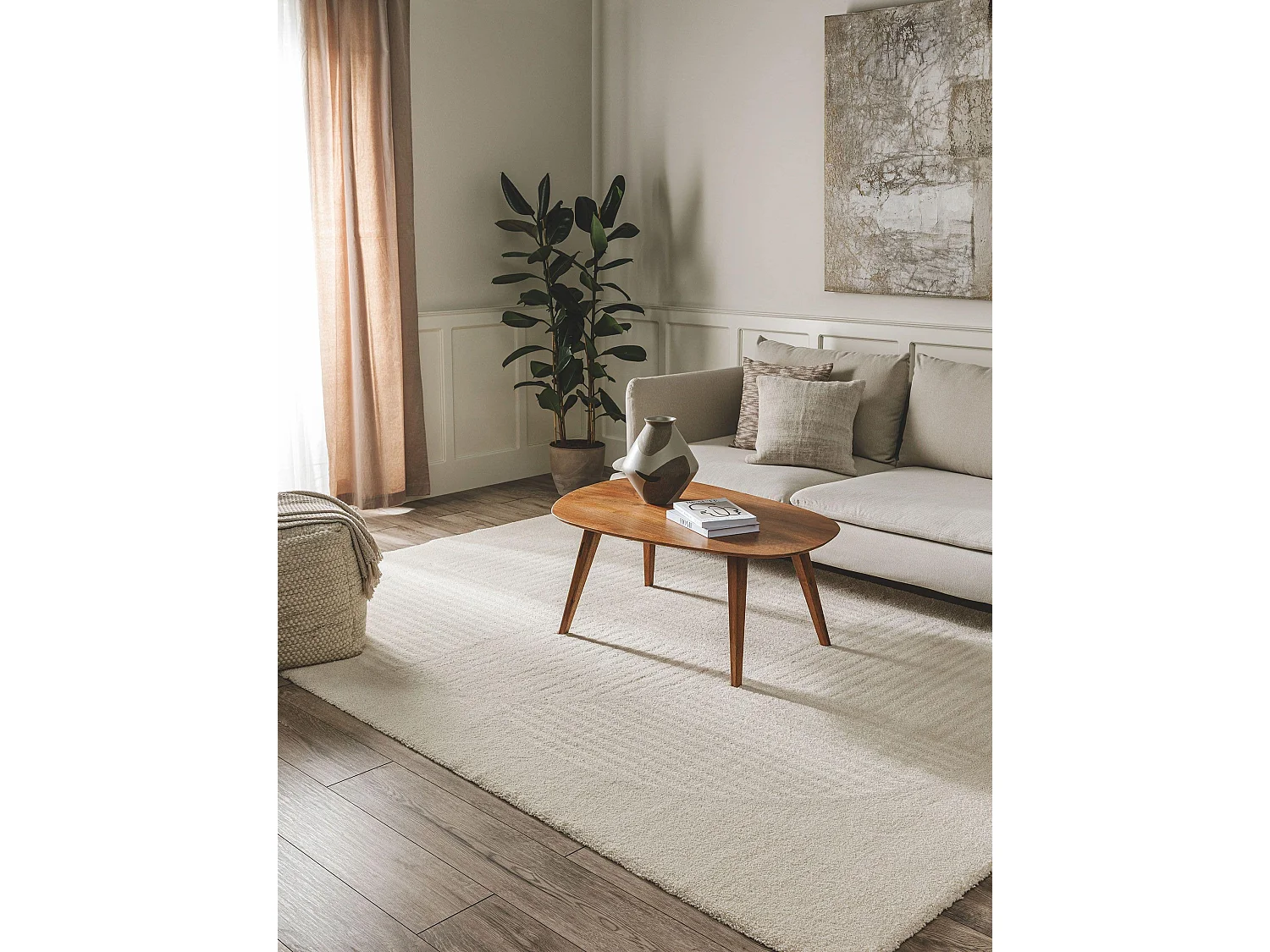 Tapis Tacoma Crème 80x150 cm