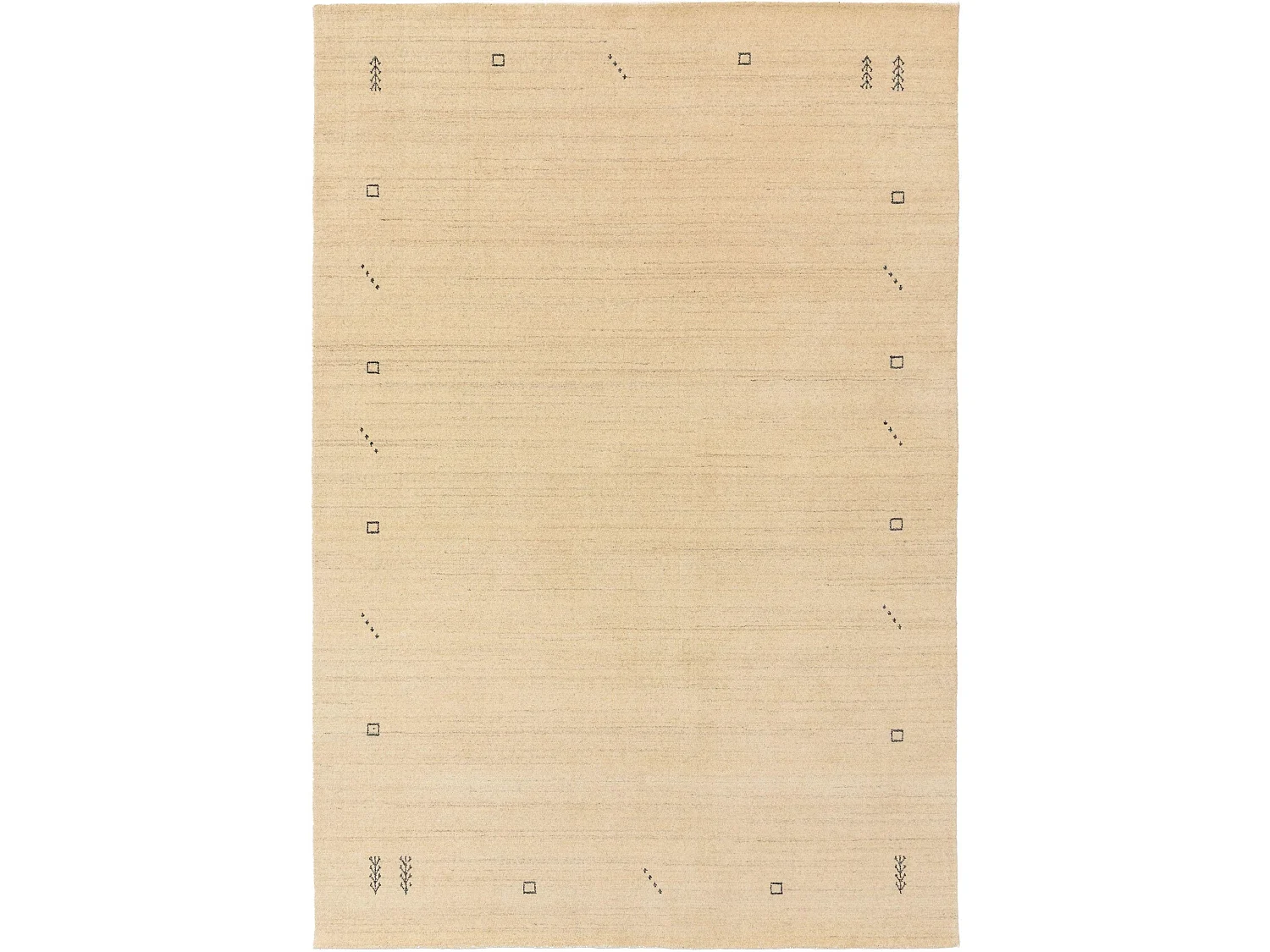 Tapis de laine Jamal Crème 80x150 cm