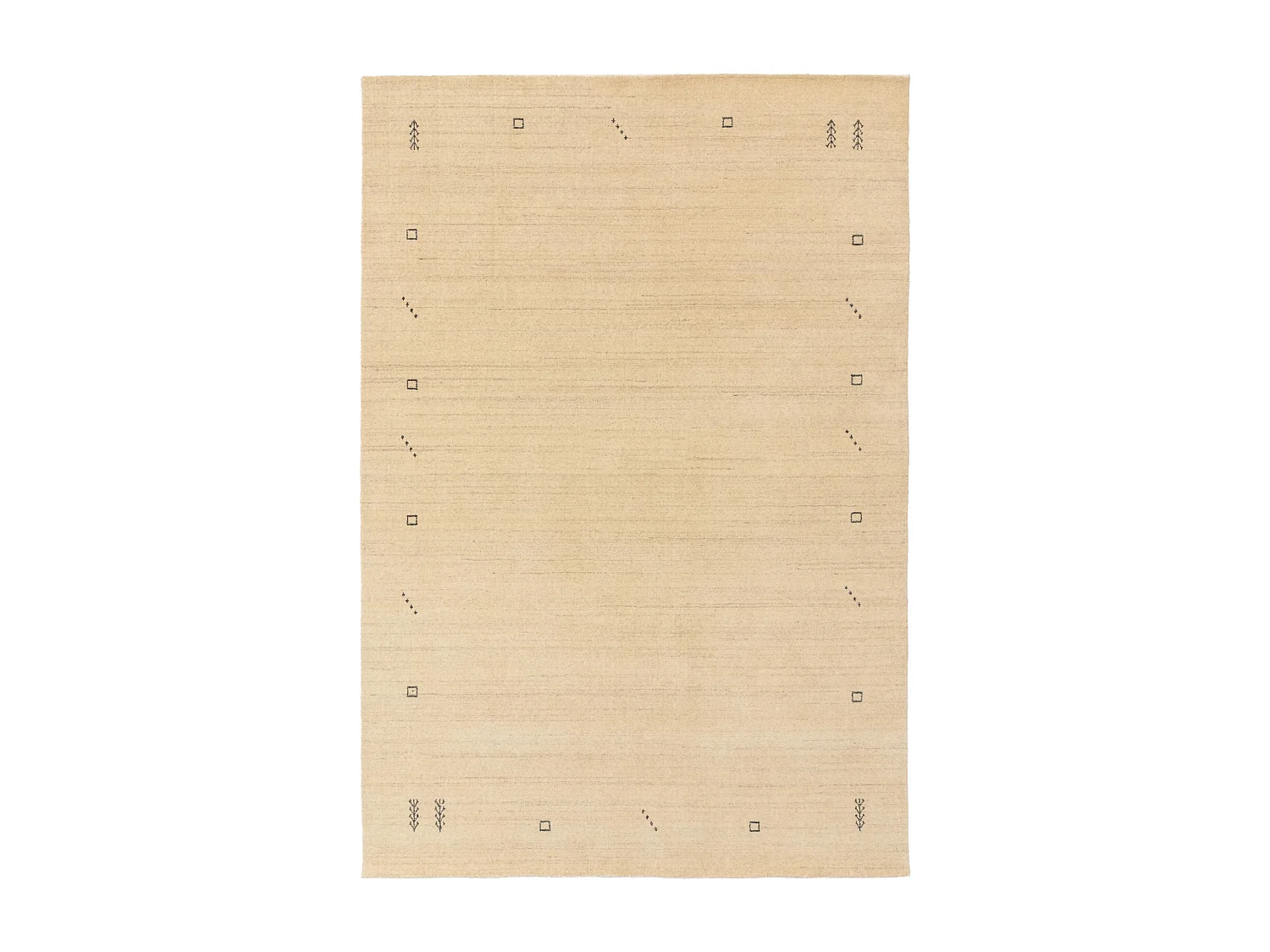 Tapis de laine Jamal Crème 80x150 cm