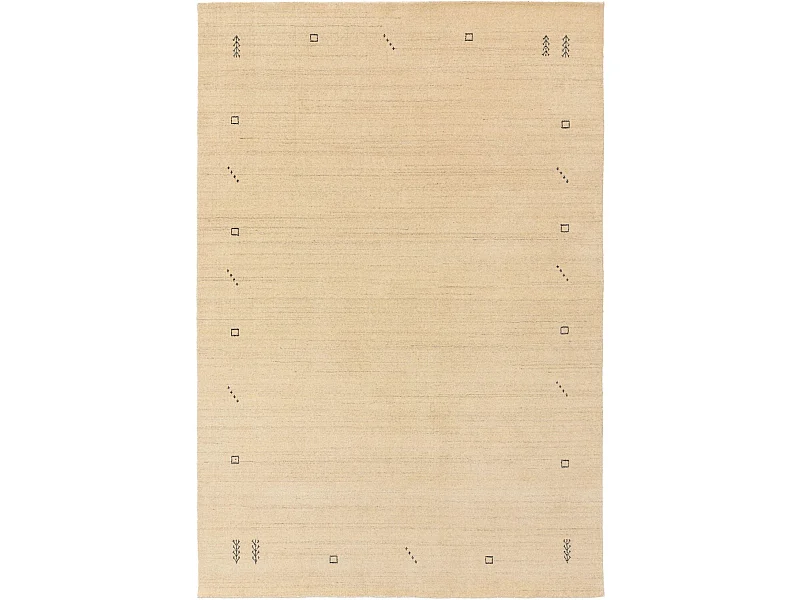 Tapis de laine Jamal Crème 80x150 cm