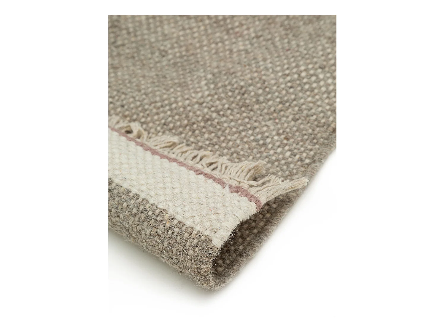 Tapis de couloir en laine Karla Gris 80x250 cm