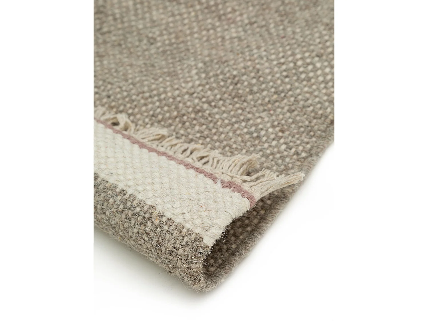 Tapis de couloir en laine Karla Gris 80x250 cm