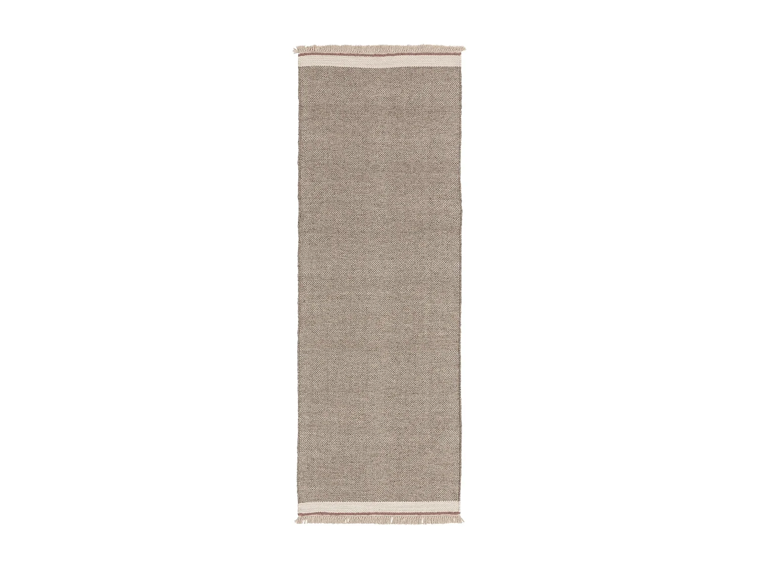 Tapis de couloir en laine Karla Gris 80x250 cm
