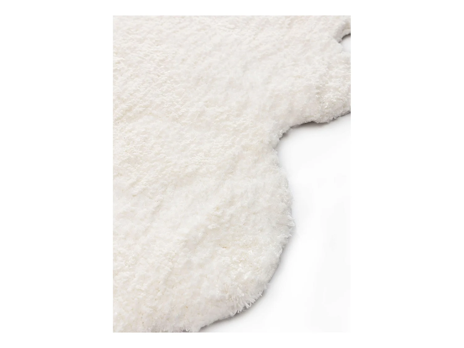 Tapis à poils longs Cloudy Crème 120x180 cm