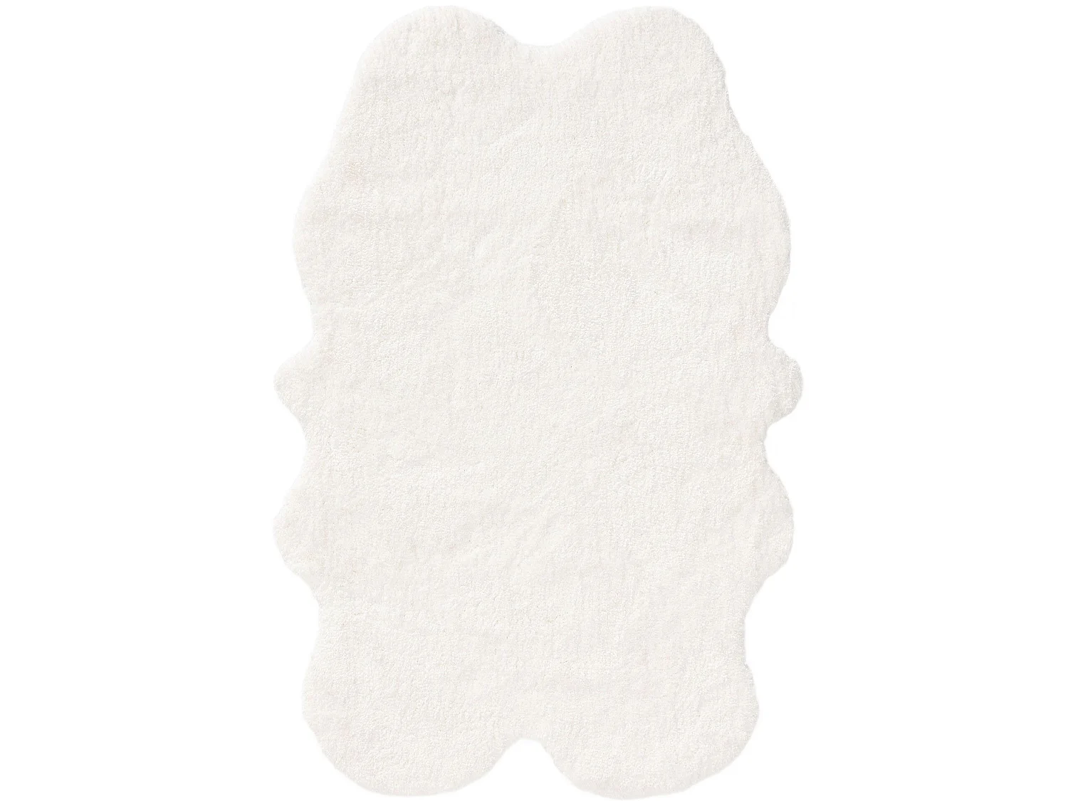 Tapis à poils longs Cloudy Crème 120x180 cm