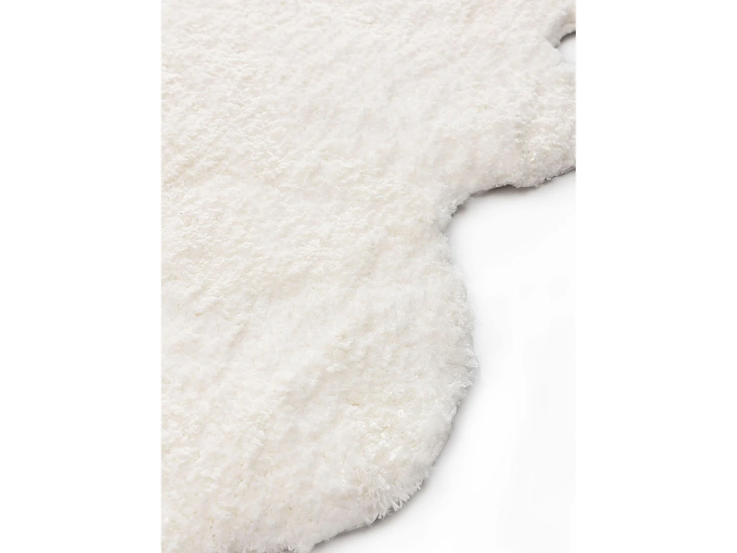 Tapis à poils longs Cloudy Crème 120x180 cm