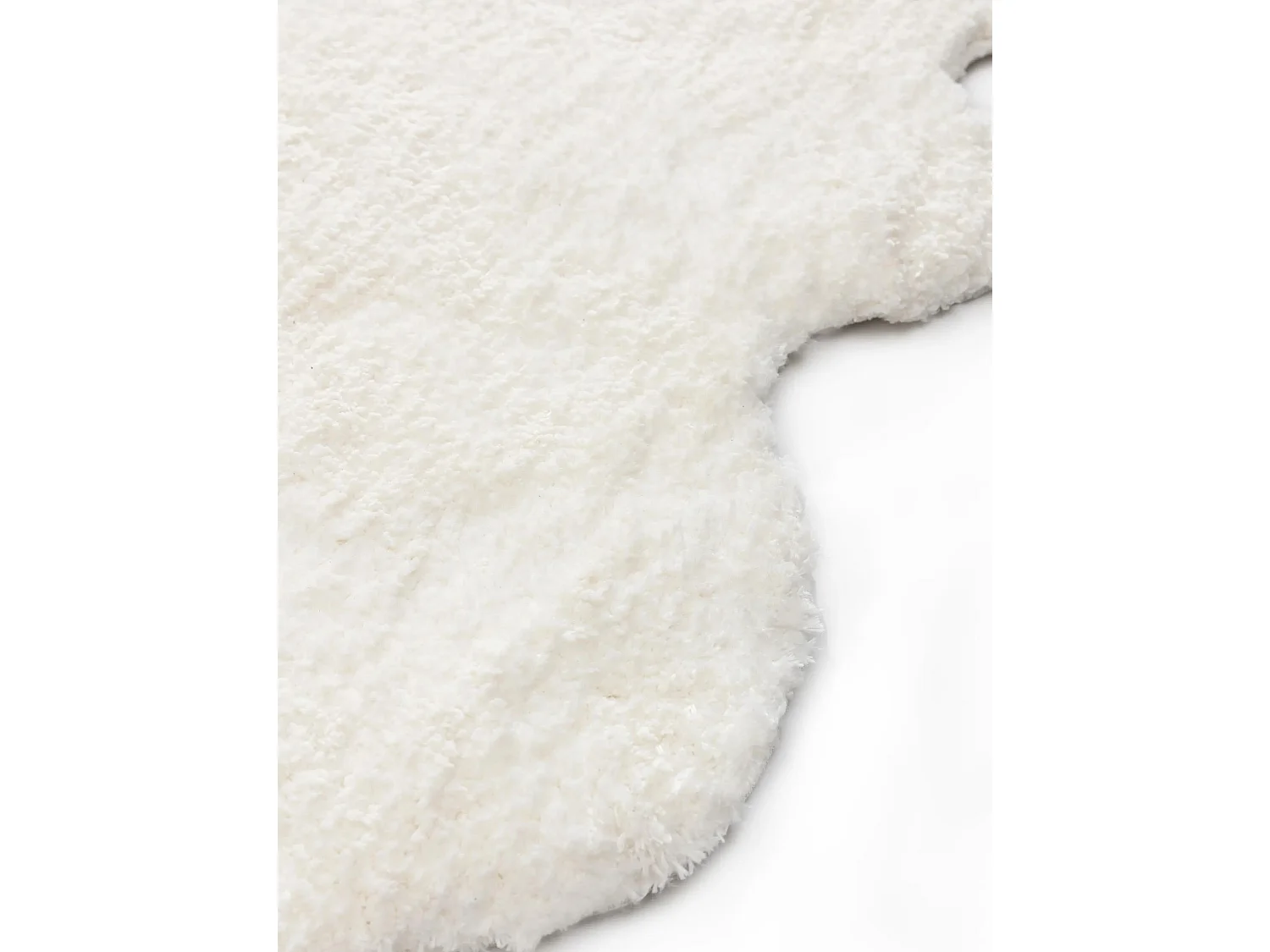 Tapis à poils longs Cloudy Crème 120x180 cm