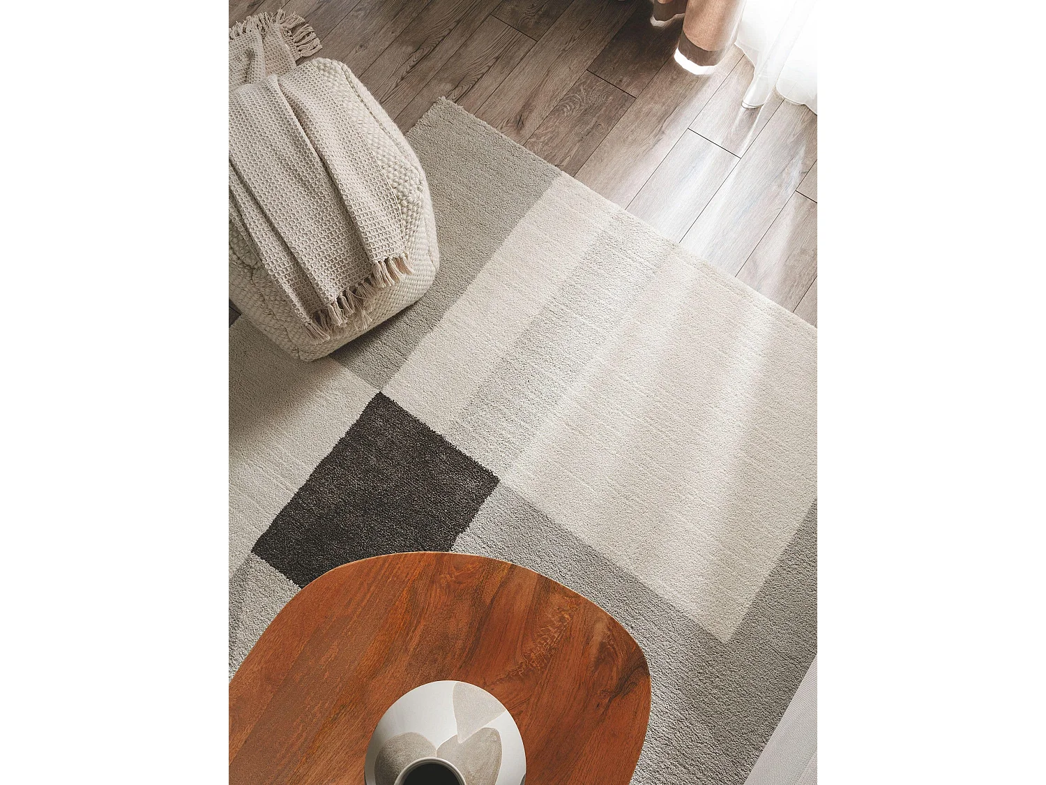 Tapis Tacoma Crème/Gris 240x340 cm