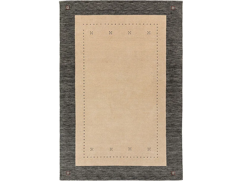 Tapis de laine Jamal Beige/Gris 300x400 cm
