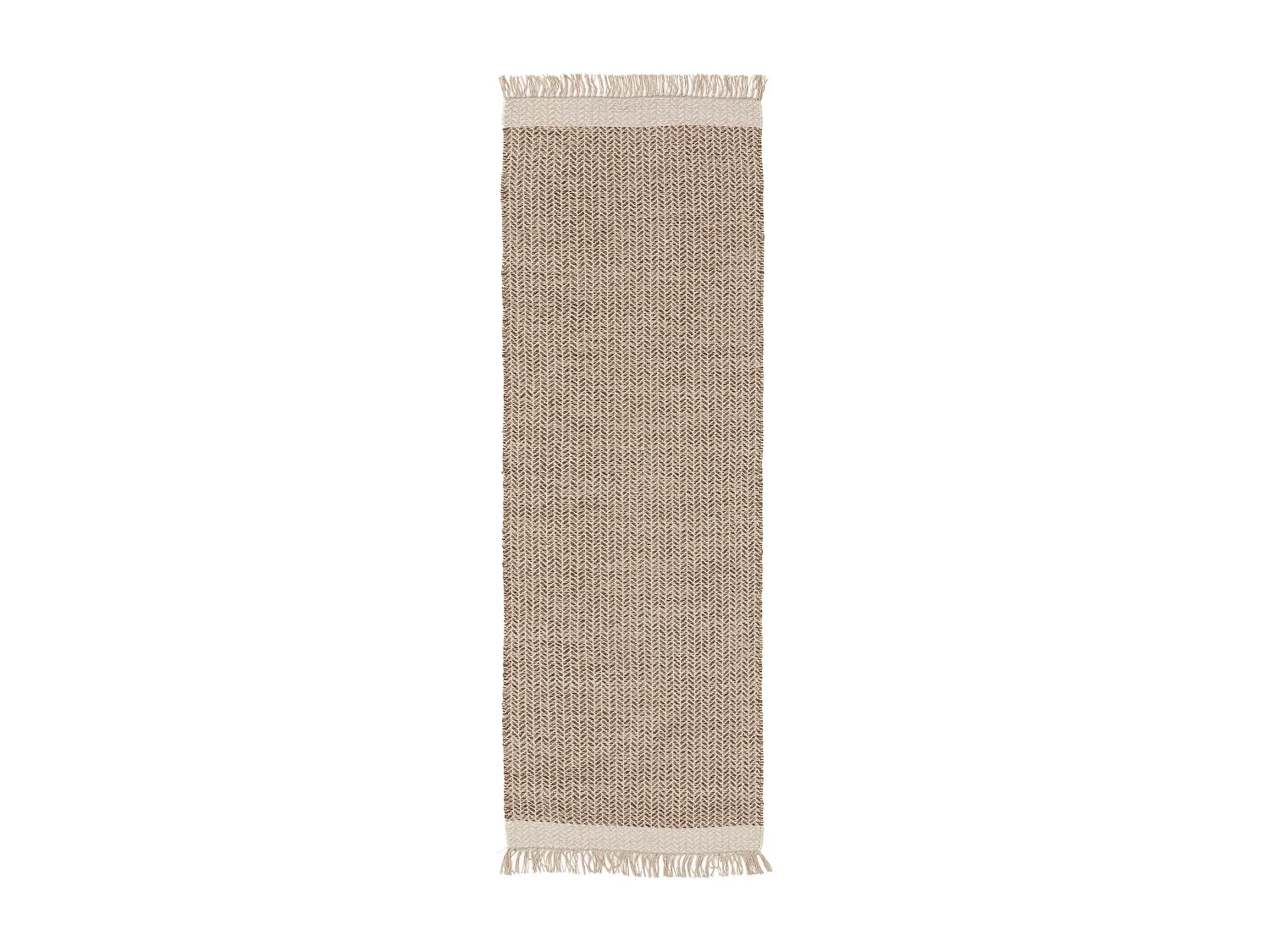 Tapis de couloir en laine Kim Beige 70x200 cm