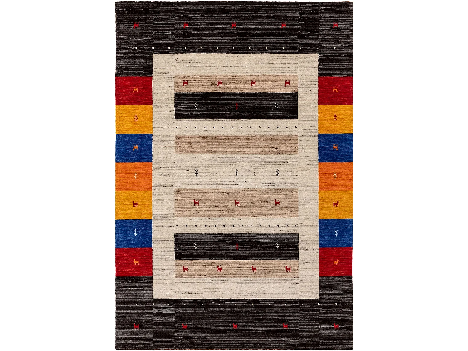 Tapis de laine Jamal Multicouleur 300x400 cm