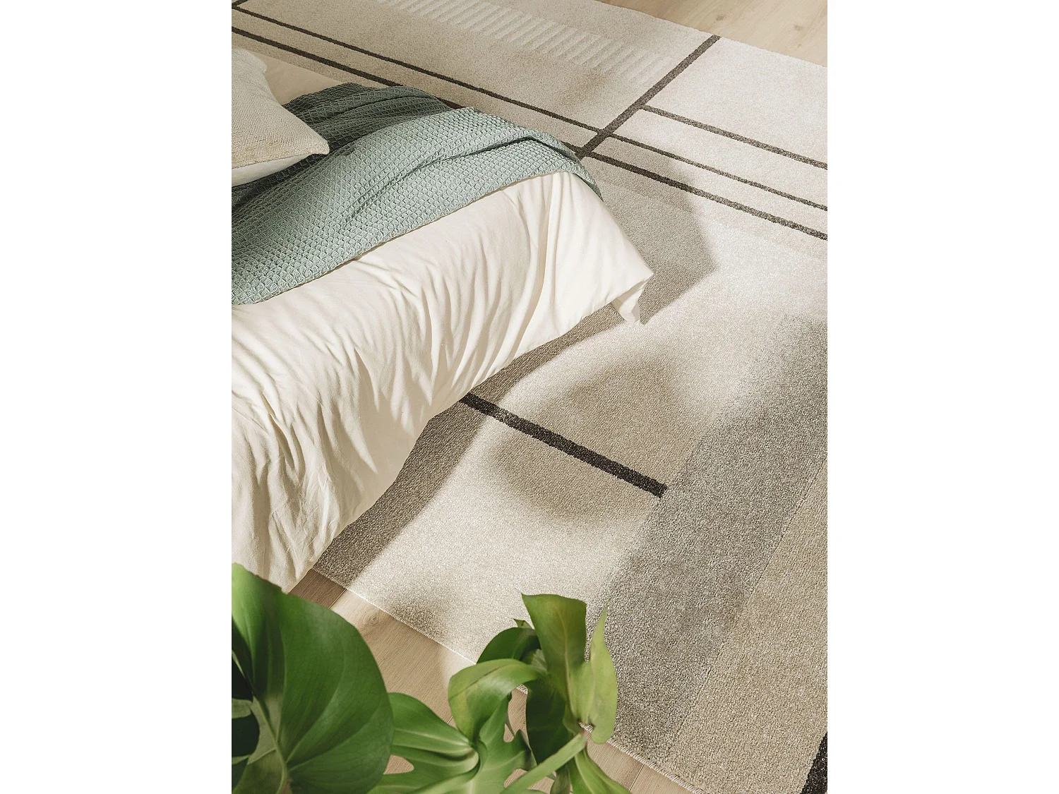 Tapis Ida Crème/Anthracite 80x150 cm