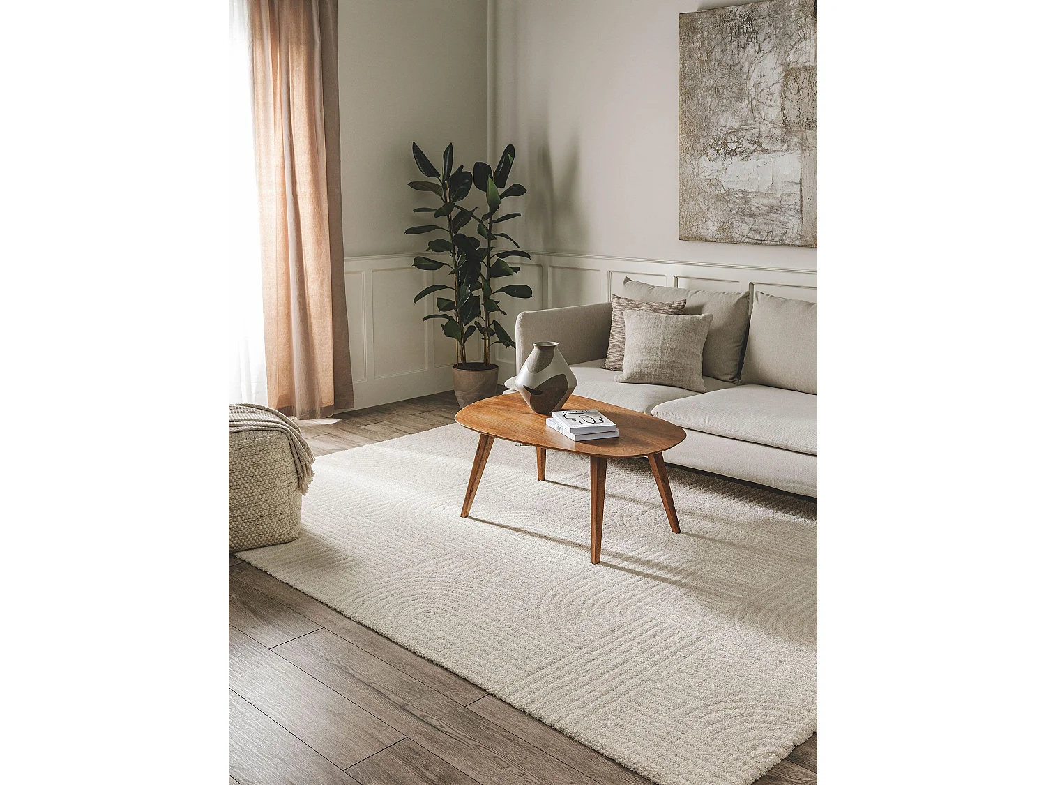 Tapis Tacoma Crème 200x290 cm