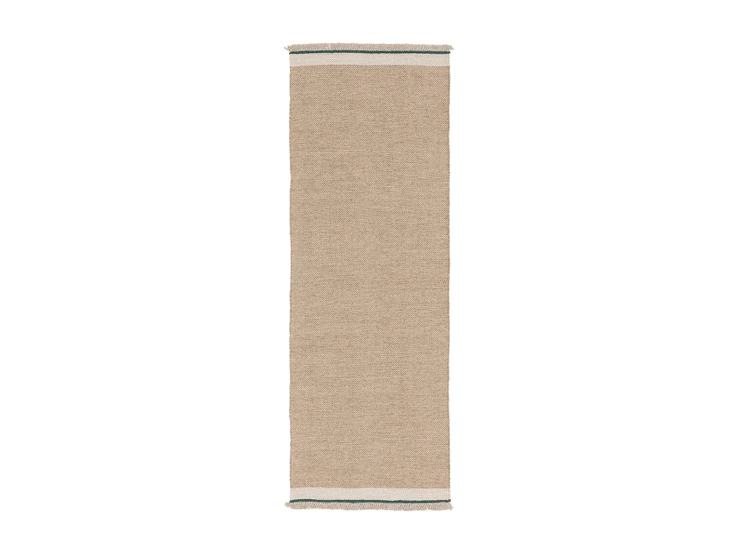 Tapis de couloir en laine Karla Beige 80x250 cm