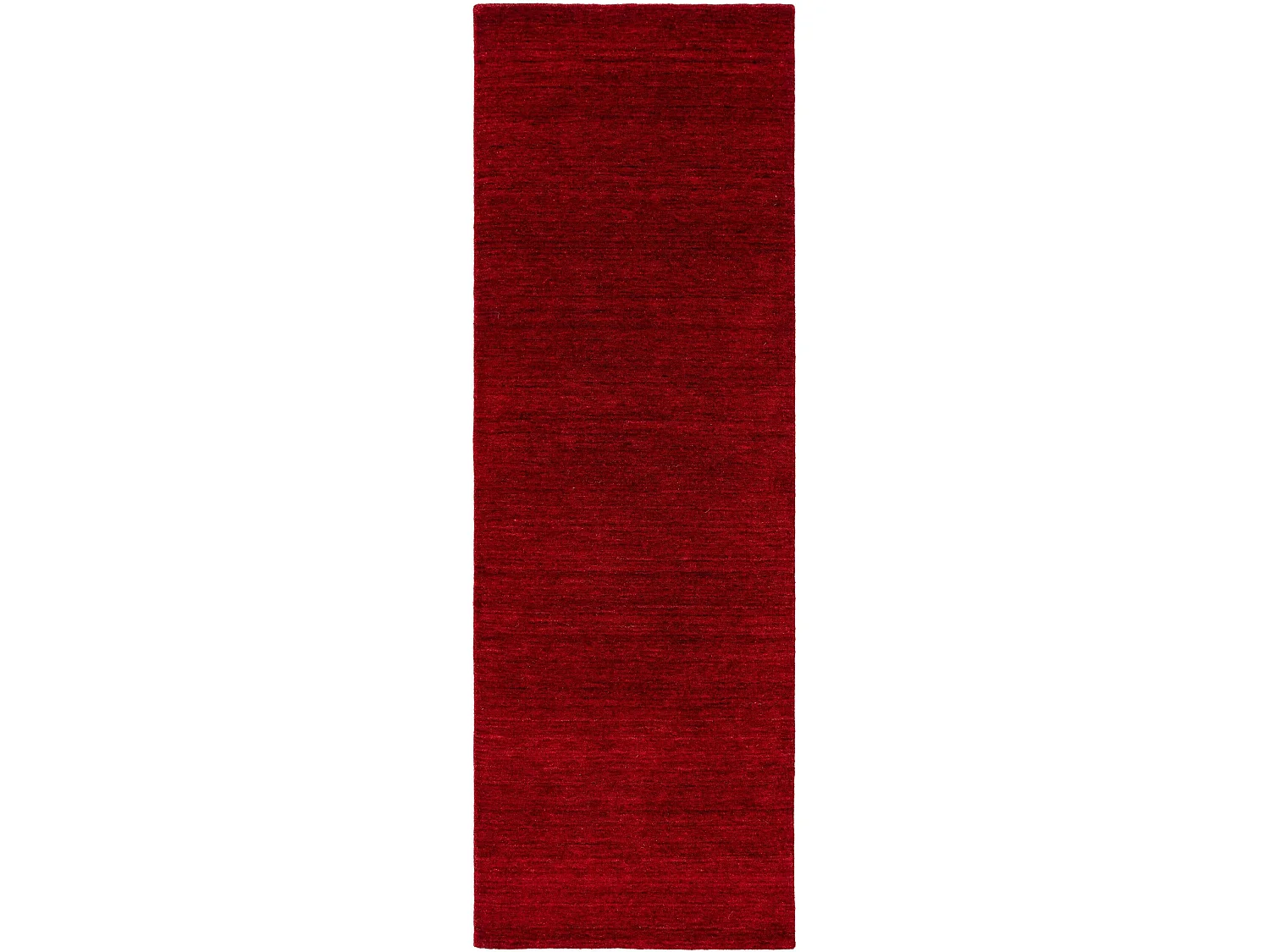 Tapis de couloir en laine Jamal Rouge 80x250 cm