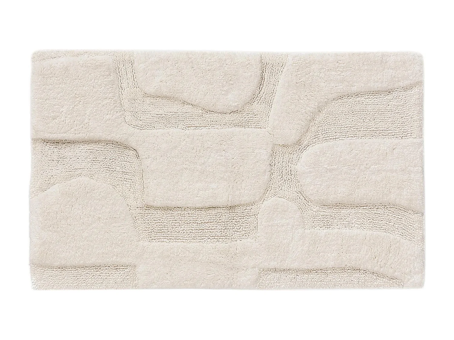 Tapis de Bain Nehir Blanc 80x150 cm