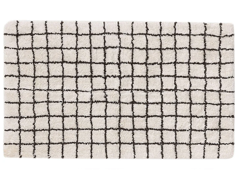 Tapis de Bain Wavu Blanc 60x100 cm