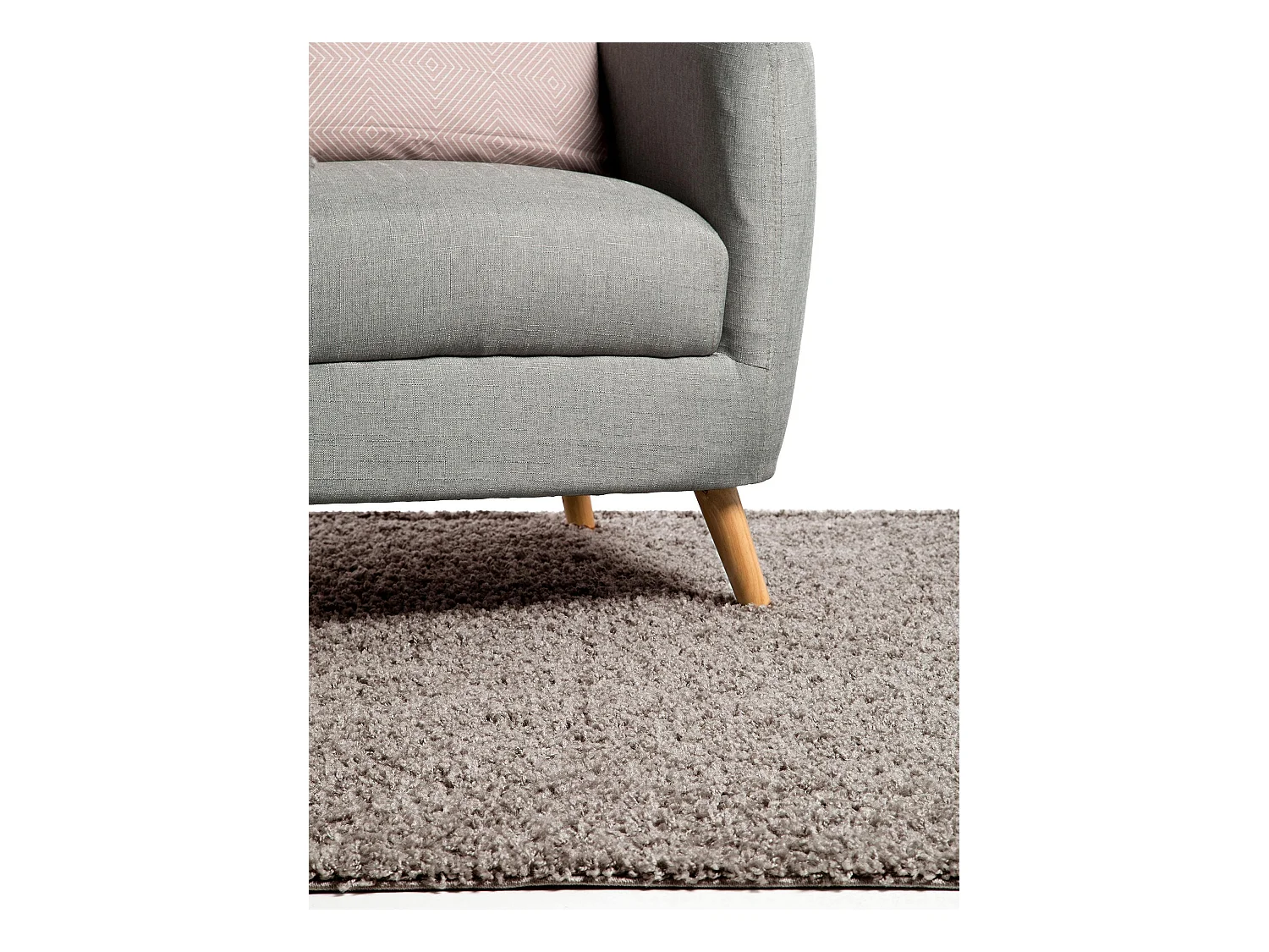 Tapis à poils longs Swirls Gris 80x150 cm