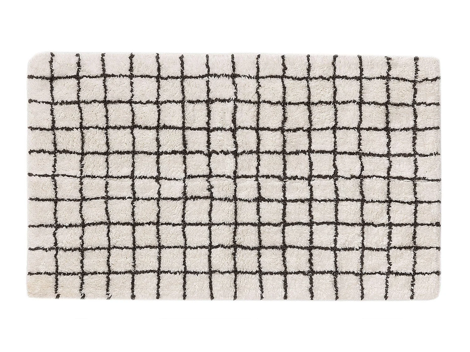 Tapis de Bain Wavu Blanc 70x120 cm