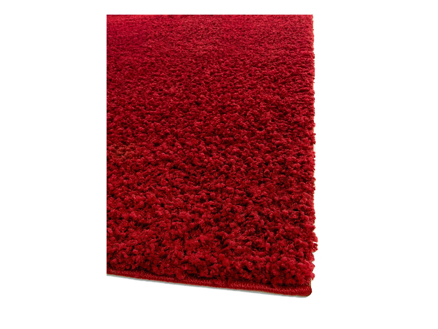 Tapis à poils longs Swirls Rouge foncé 133x190 cm