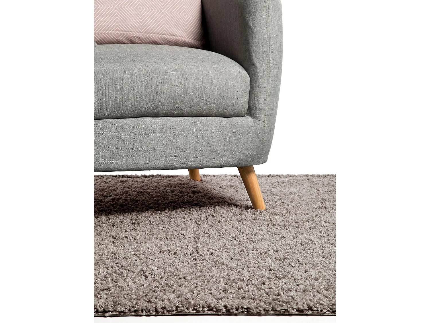 Tapis à poils longs Swirls Gris 120x170 cm