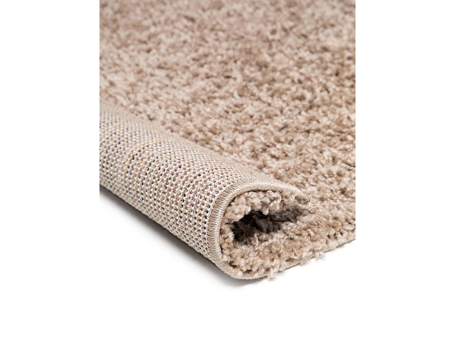 Tapis à poils longs Swirls Taupe 120x170 cm