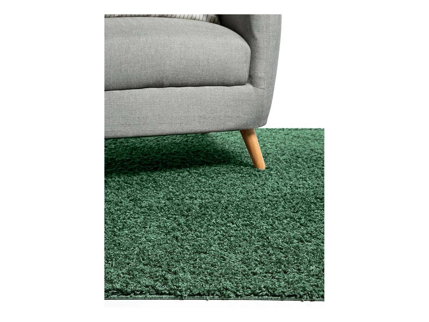 Tapis à poils longs Swirls Vert 120x170 cm
