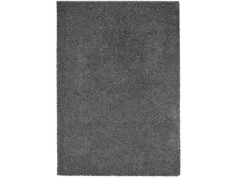 Tapis à poils longs Swirls Gris foncé 80x150 cm