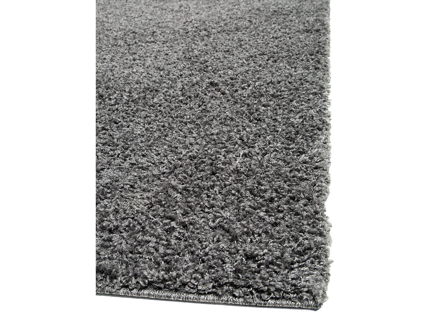 Tapis à poils longs Swirls Gris foncé 80x150 cm