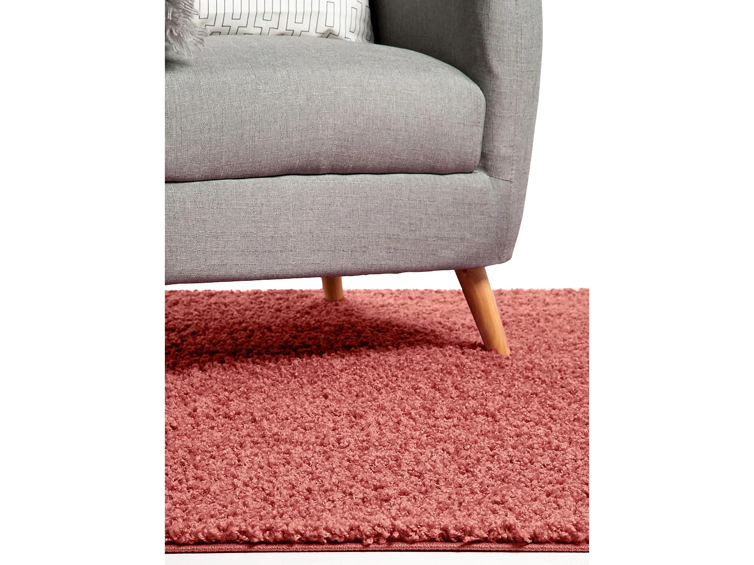 Tapis à poils longs Swirls Rose 120x170 cm