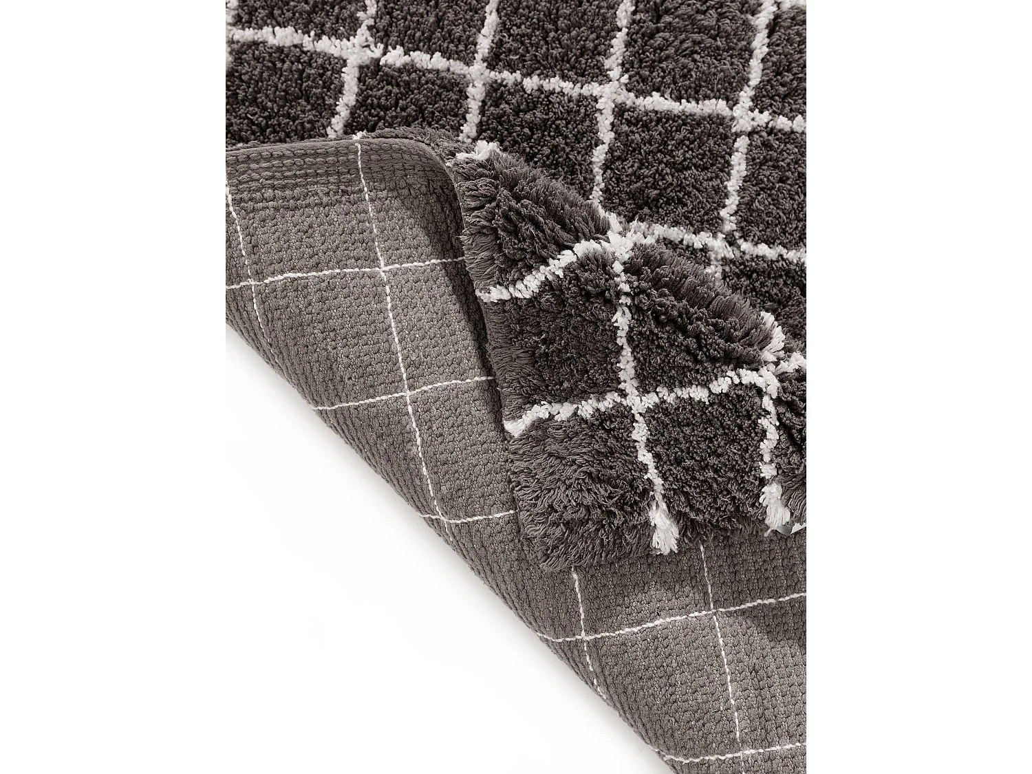 Tapis de Bain Wavu Gris 60x100 cm