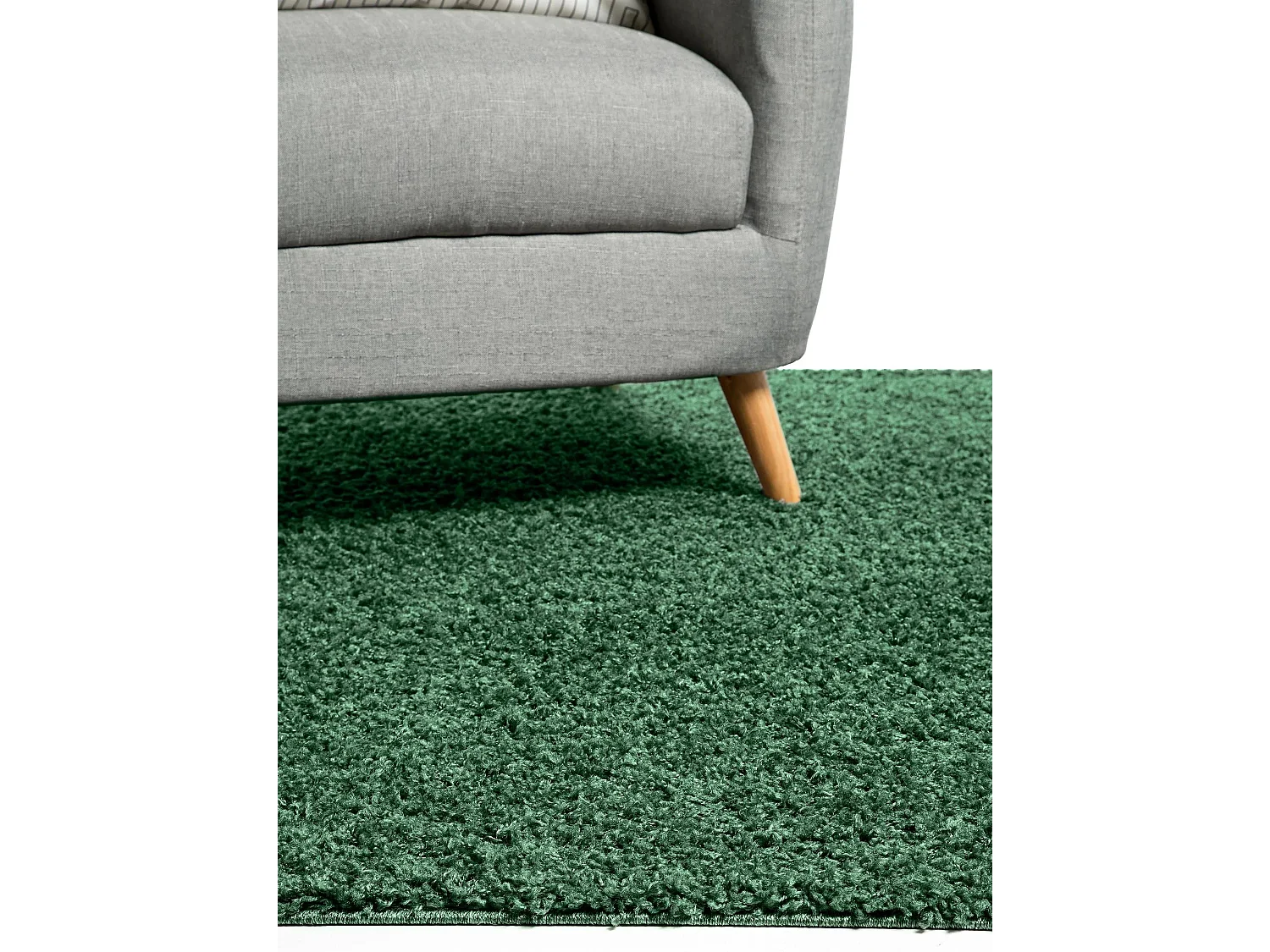 Tapis à poils longs Swirls Vert 160x230 cm