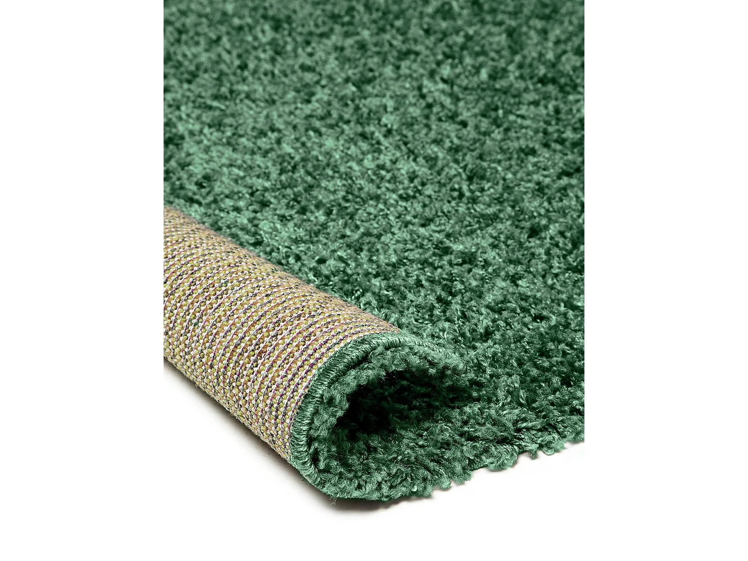 Tapis à poils longs Swirls Vert 160x230 cm