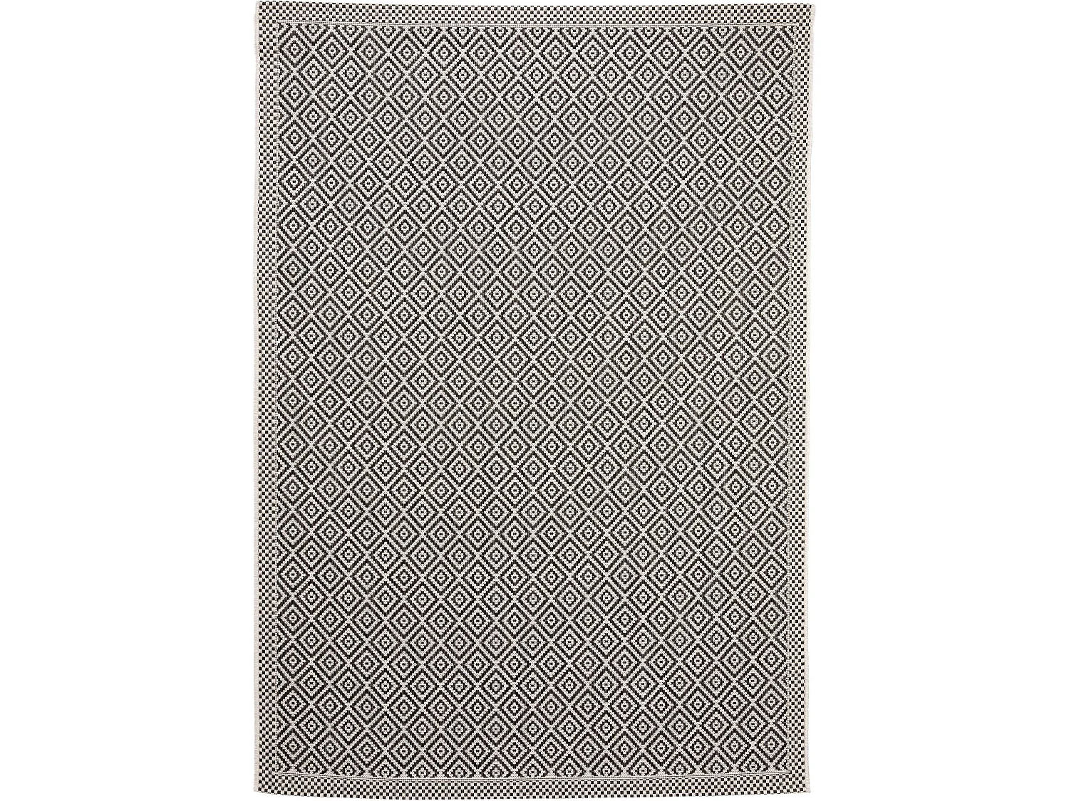 Tapis d'extérieur & intérieur Cleo Blanc & Noir 160x230 cm