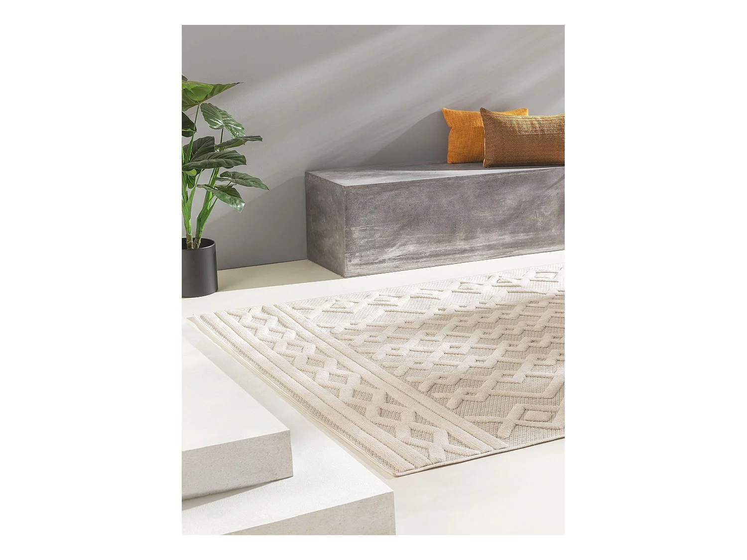 Tapis d'extérieur & intérieur Bonte Crème 160x230 cm