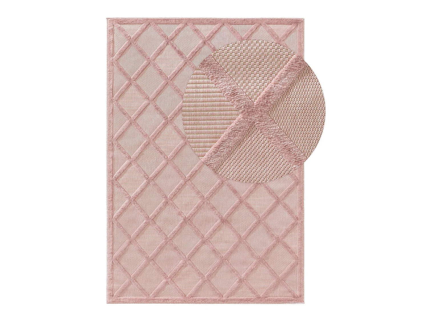 Tapis d'extérieur & intérieur Bonte Rose 80x150 cm