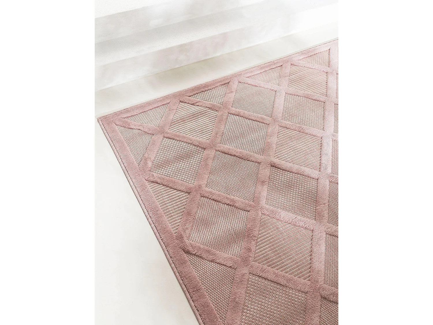 Tapis d'extérieur & intérieur Bonte Rose 80x150 cm