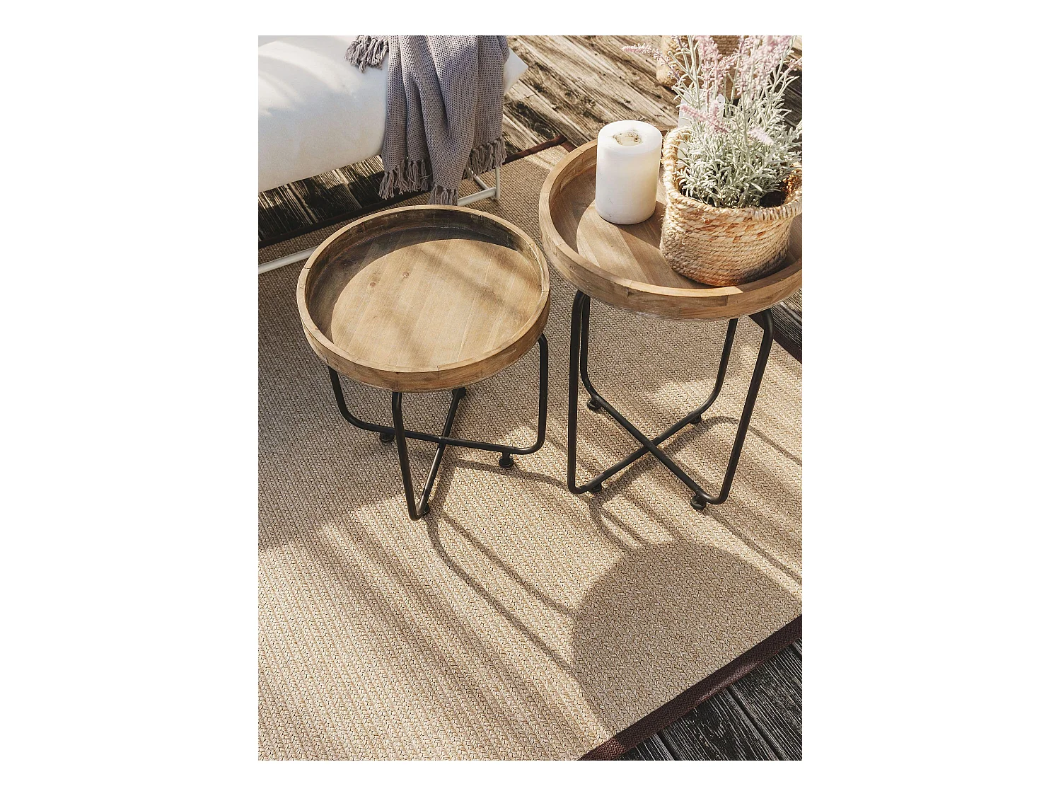 Tapis d'extérieur & intérieur Nandi Beige 200x300 cm