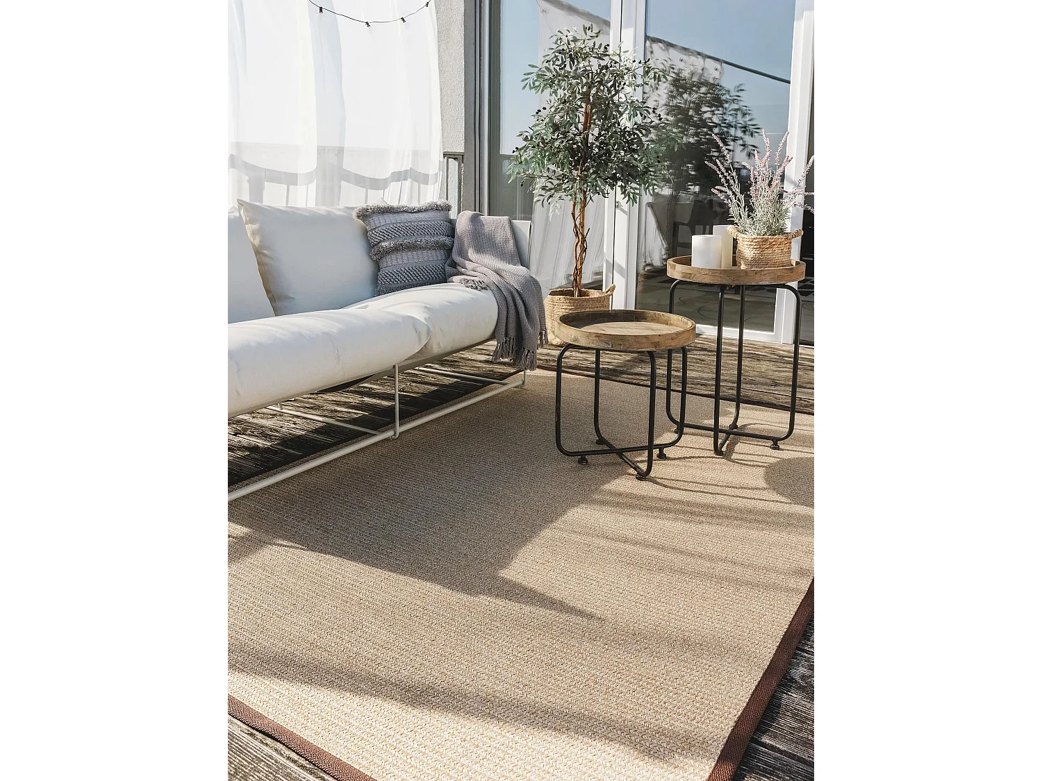 Tapis d'extérieur & intérieur Nandi Beige 200x300 cm