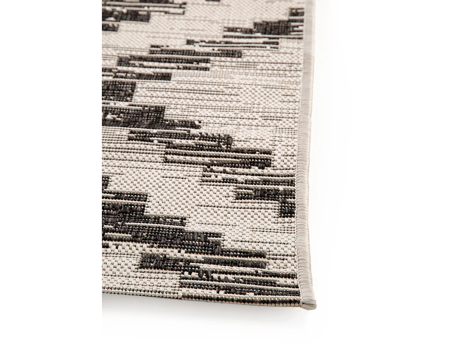 Tapis d'extérieur & intérieur Cleo Blanc & Noir 120x170 cm