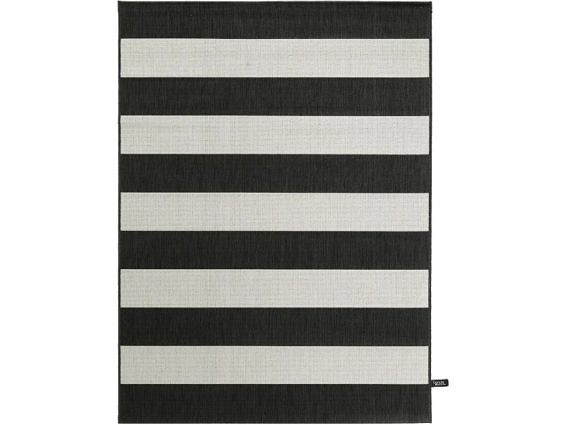 Tapis d'extérieur & intérieur Metro Noir 120x170 cm