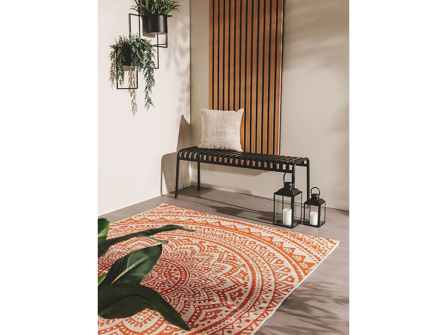 Tapis d'extérieur & intérieur Cleo Orange 120x170 cm