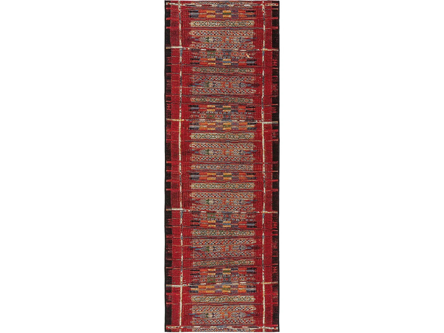 Tapis d'extérieur & intérieur Artis Multicouleur/Rouge 80x250 cm