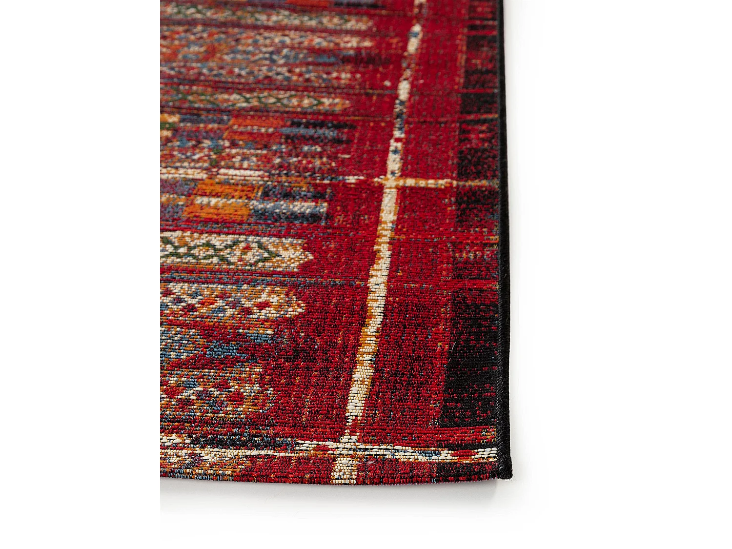 Tapis d'extérieur & intérieur Artis Multicouleur/Rouge 80x250 cm