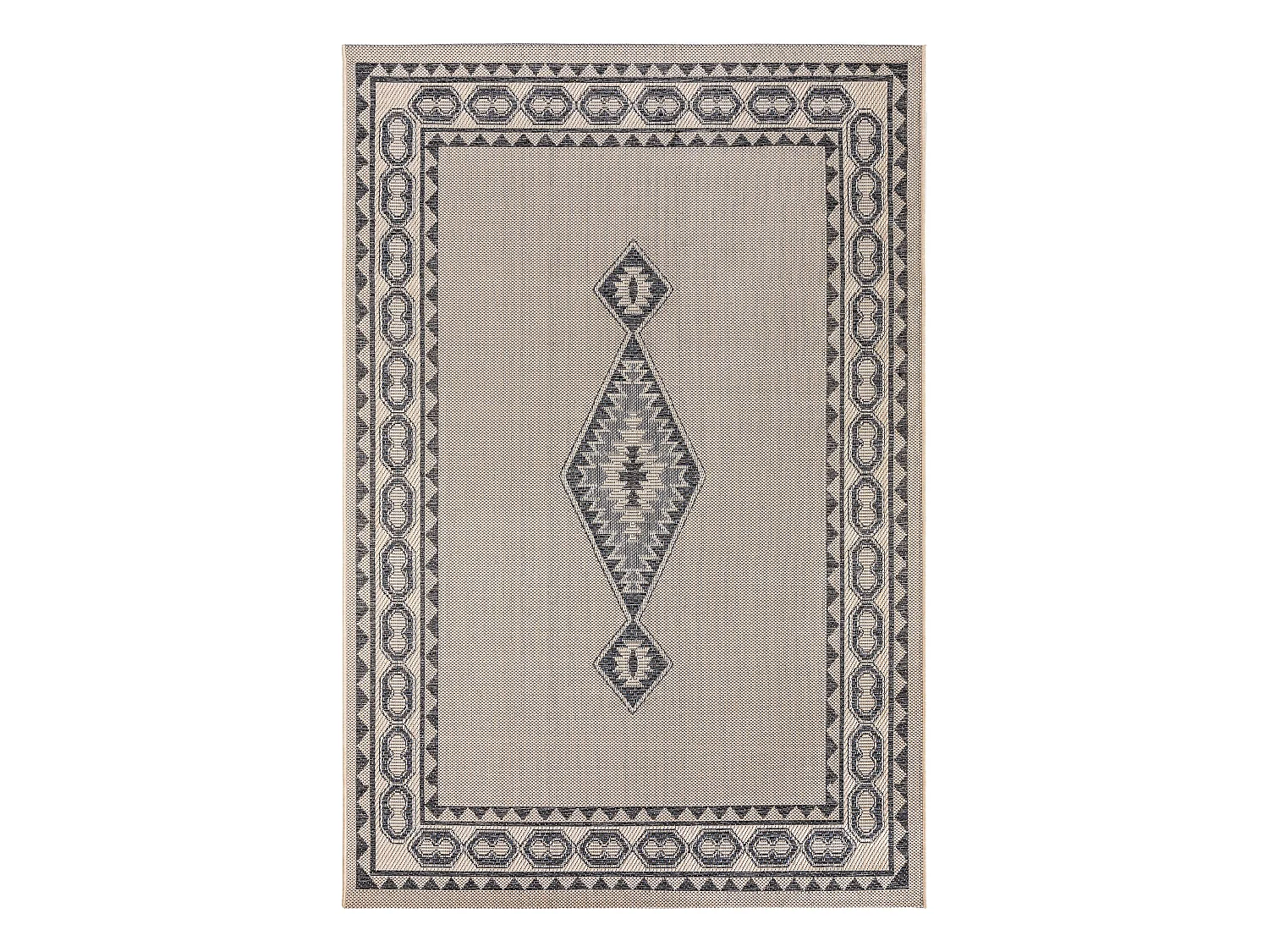 Tapis d'extérieur & intérieur River Beige/Bleu 200x285 cm