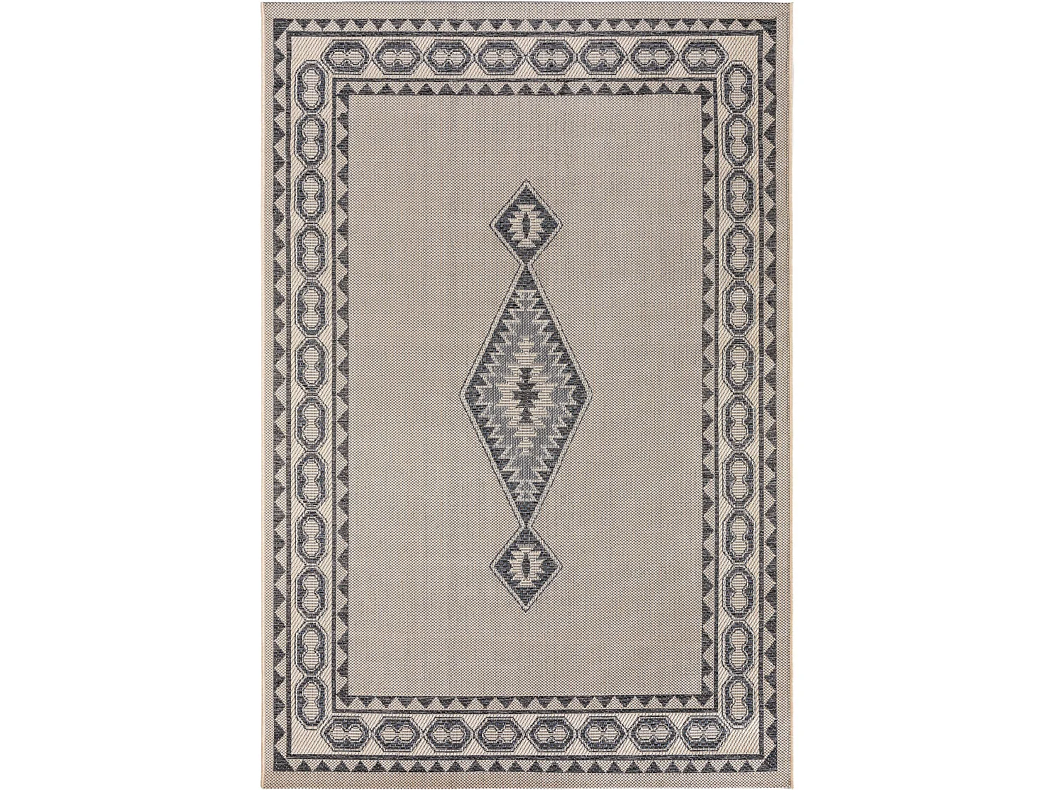 Tapis d'extérieur & intérieur River Beige/Bleu 200x285 cm
