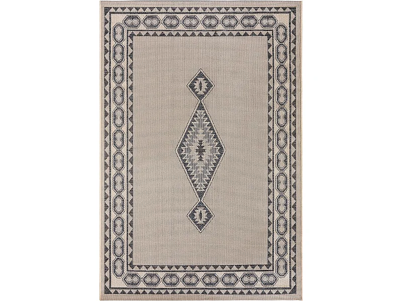 Tapis d'extérieur & intérieur River Beige/Bleu 200x285 cm