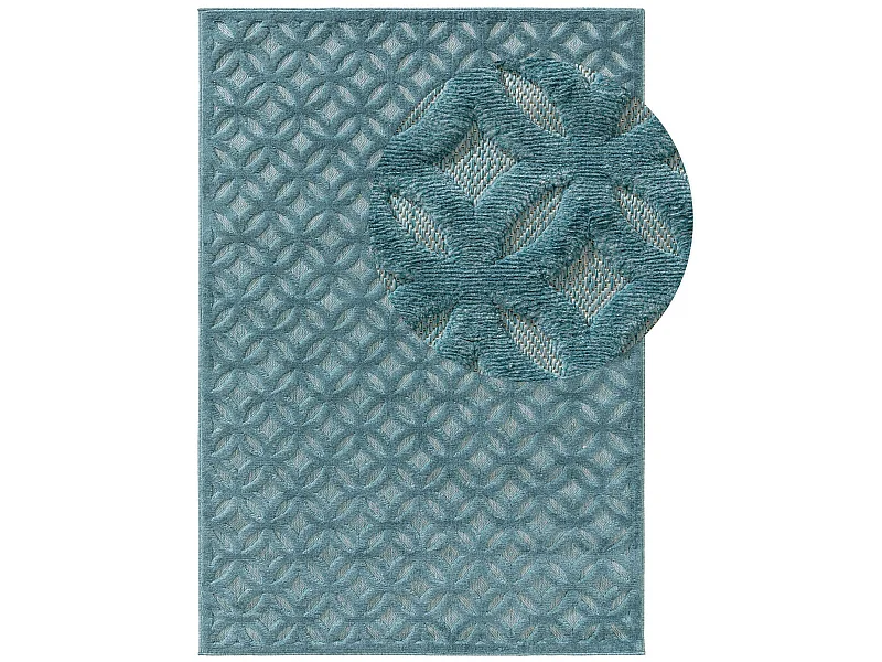 Tapis d'extérieur & intérieur Bonte Turquoise 160x230 cm